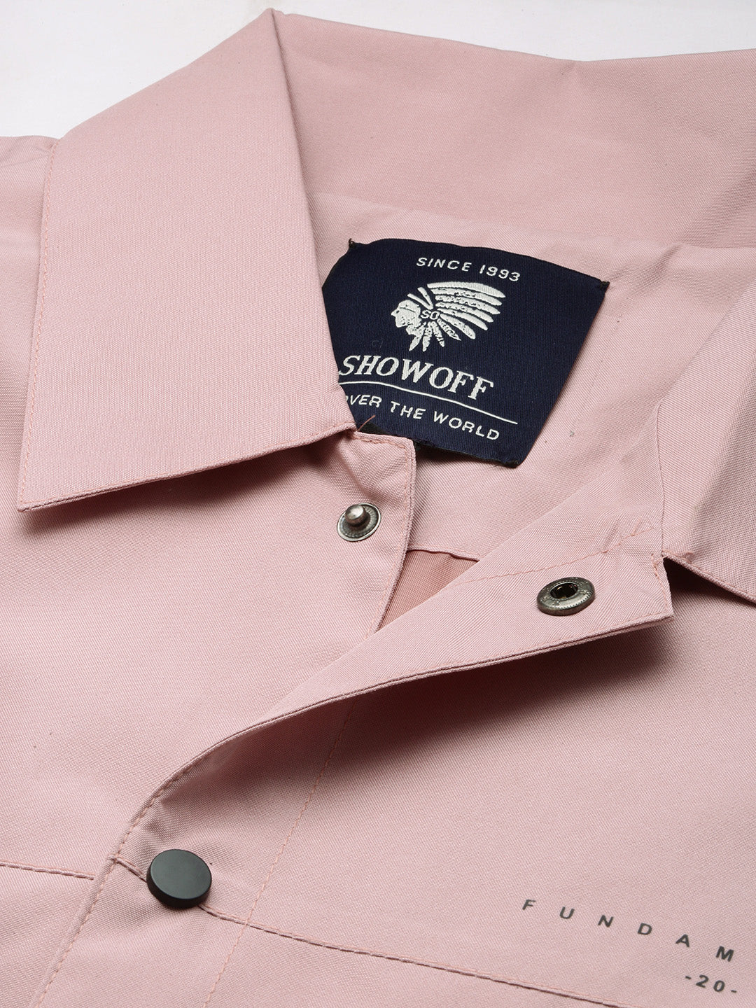 Men Spread Collar Peach Solid Tailored Jacket