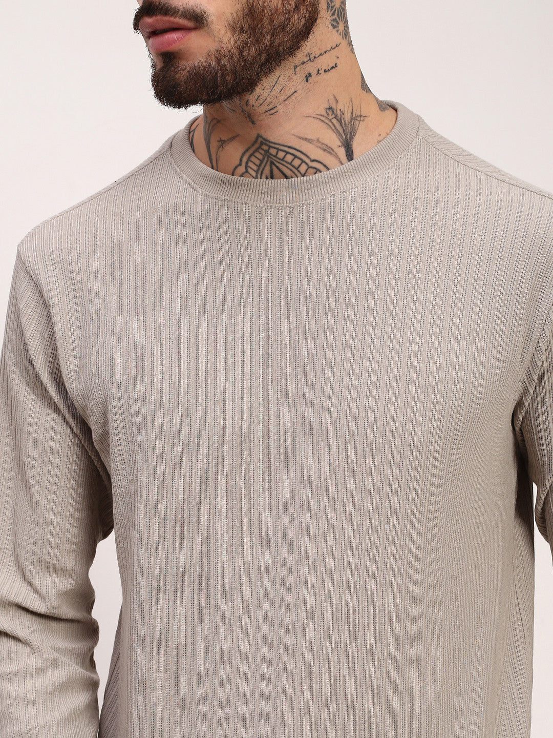 Men Grey Solid Sweatshirt