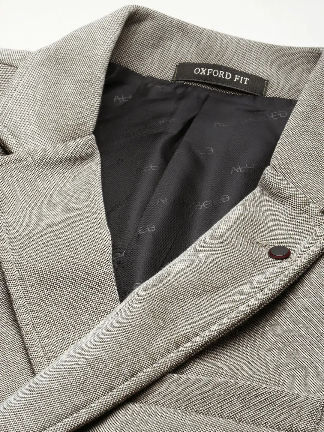 Men's Grey Solid Single Breasted Blazer - from SHOWOFFFF