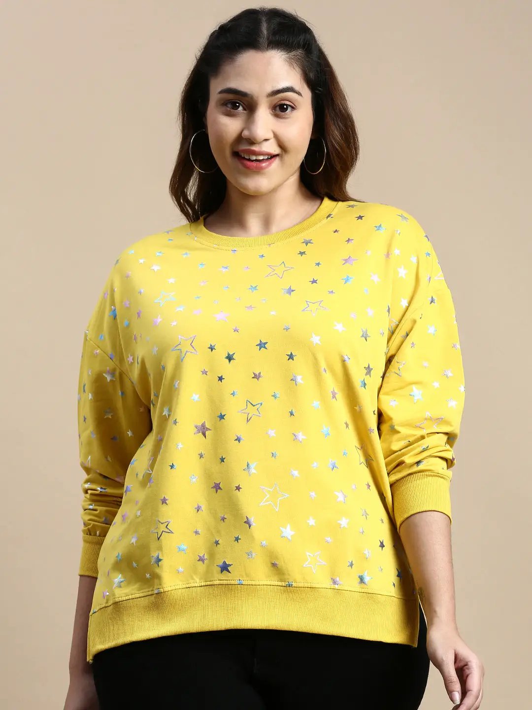 Women's Graphic Yellow Top