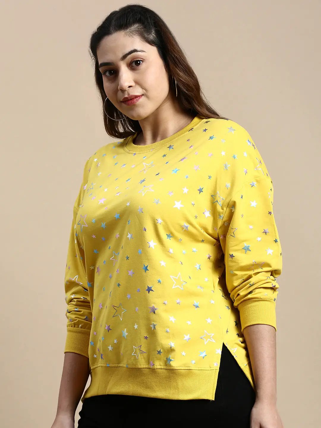 Women's Graphic Yellow Top