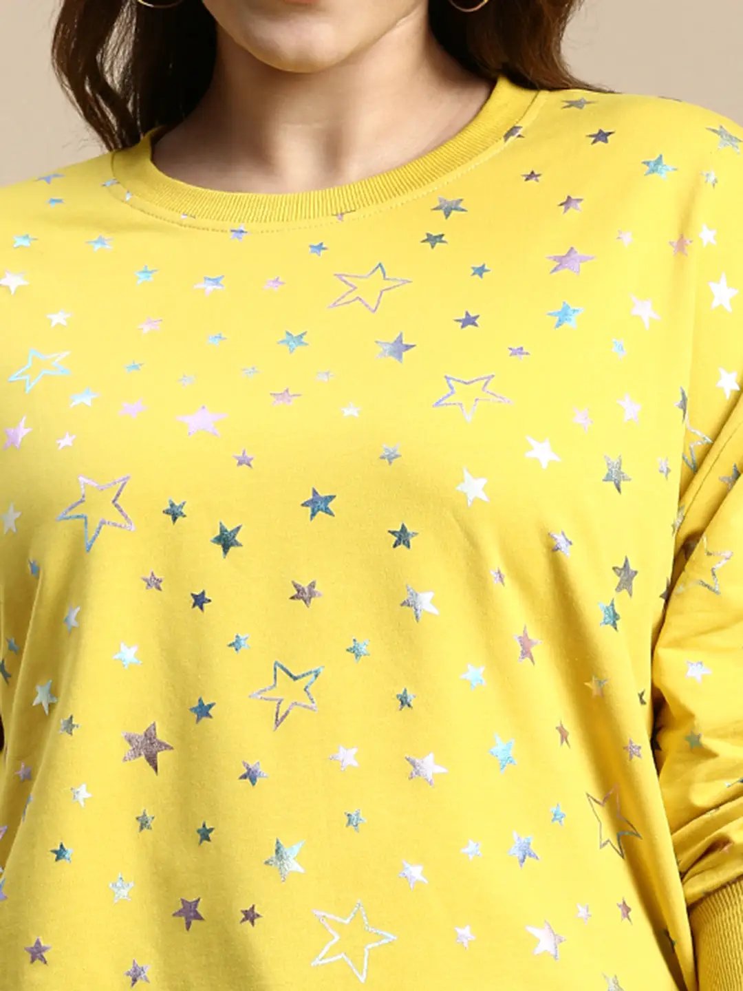 Women's Graphic Yellow Top