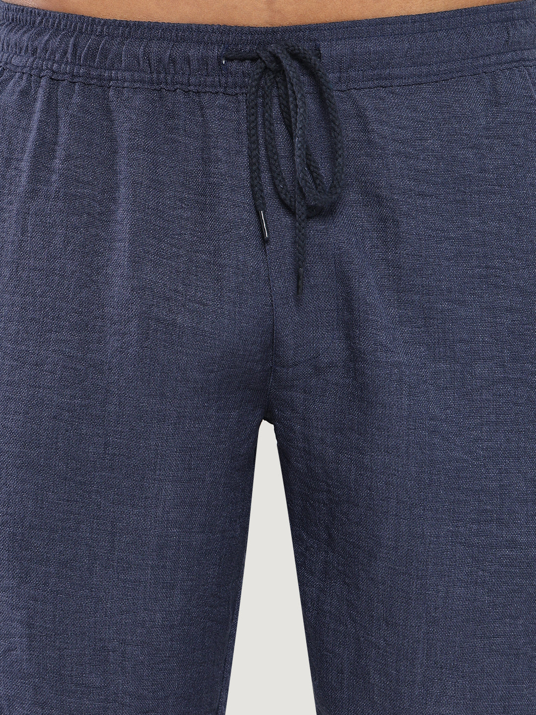 Men Navy Blue Solid Co Ords Set