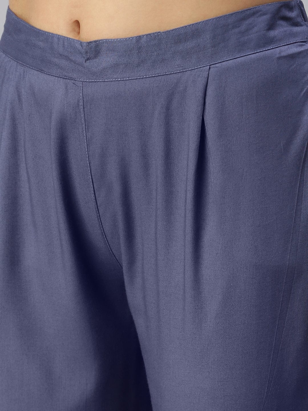 Women's Anarkali Mustard Printed Kurta Sets with Trousers & Dupatta