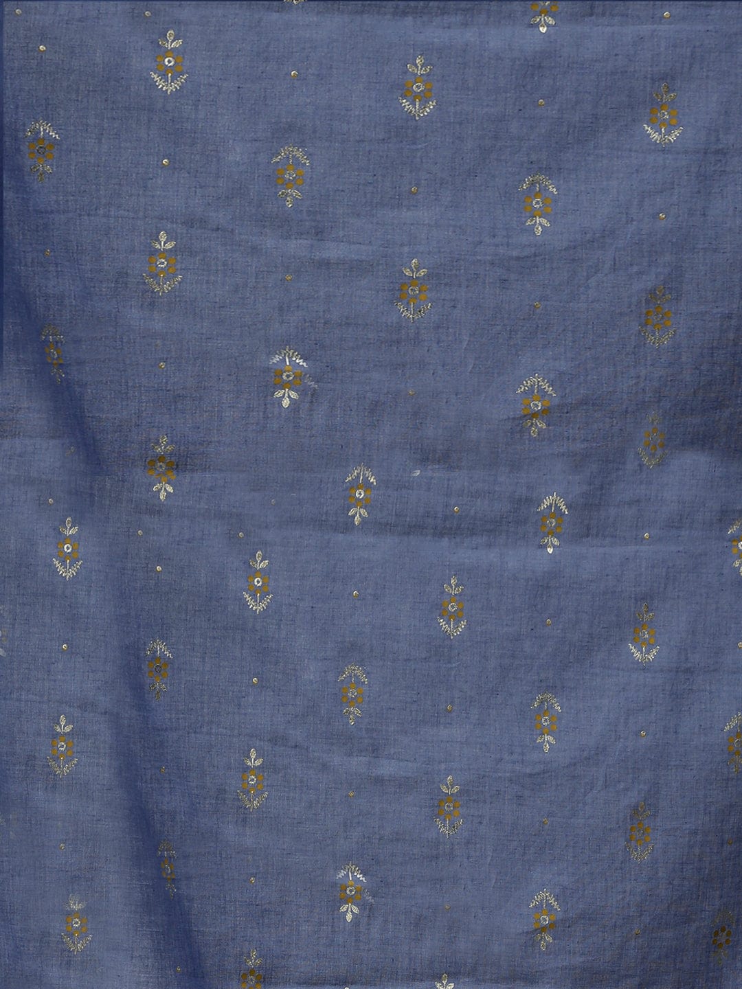 Women's Anarkali Mustard Printed Kurta Sets with Trousers & Dupatta