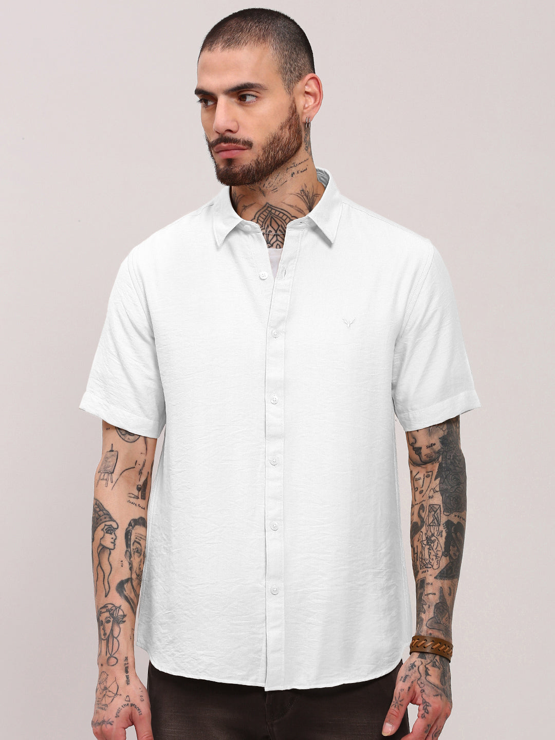 Men's White Slim Fit Shirt