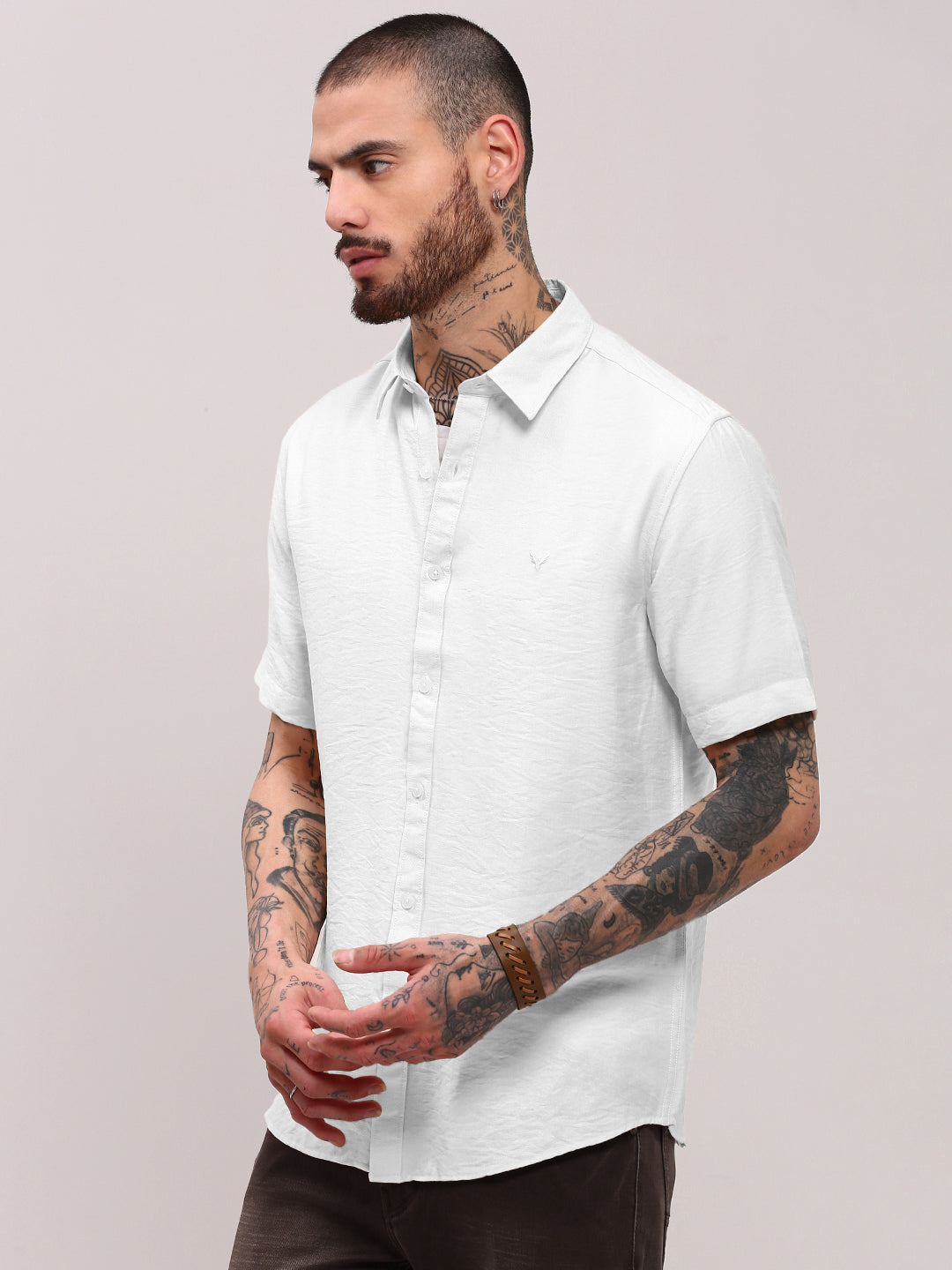 Men's White Slim Fit Shirt