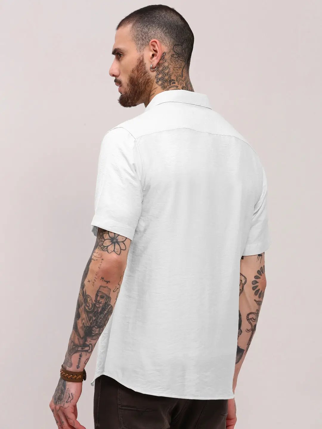 Men's White Slim Fit Shirt - from SHOWOFFFF