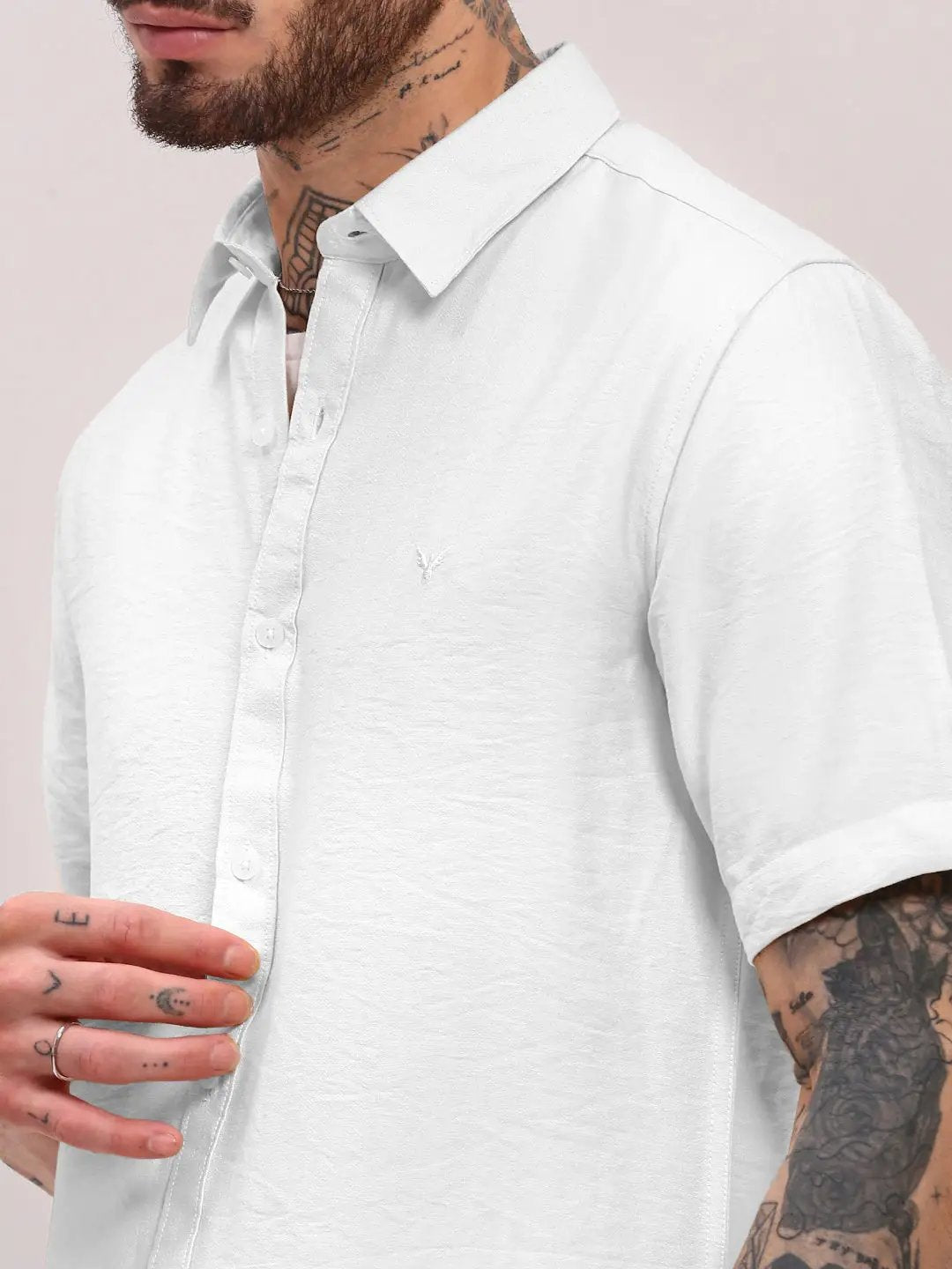 Men's White Slim Fit Shirt - from SHOWOFFFF