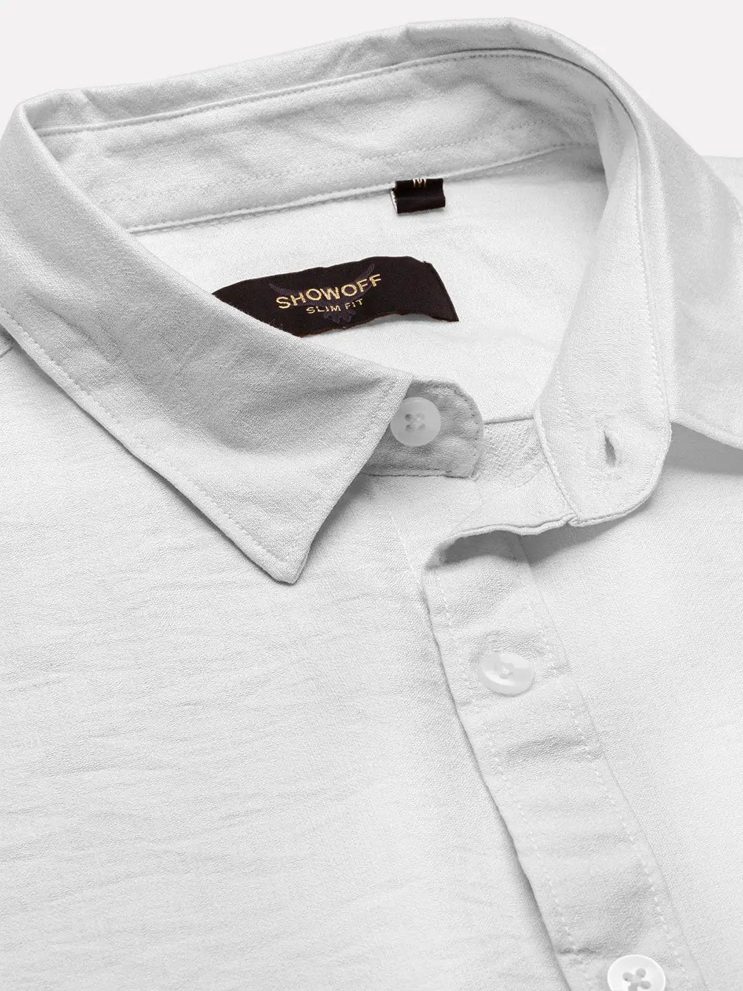 Men's White Slim Fit Shirt - from SHOWOFFFF
