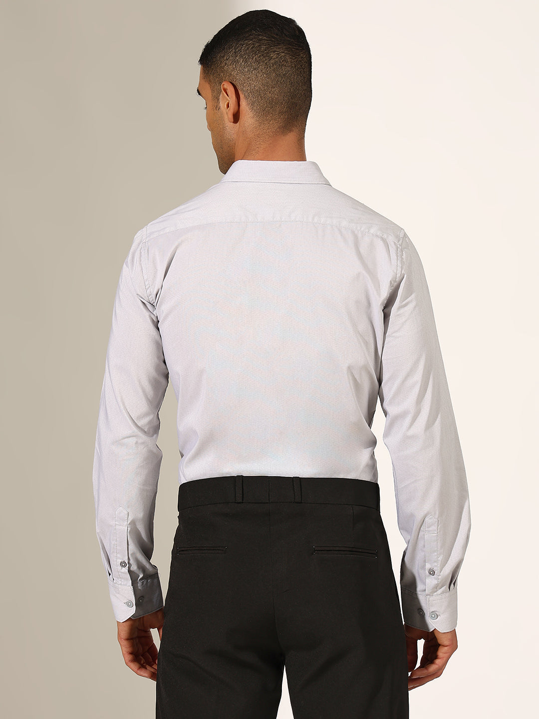 Men's Grey Slim Fit Formal Shirt