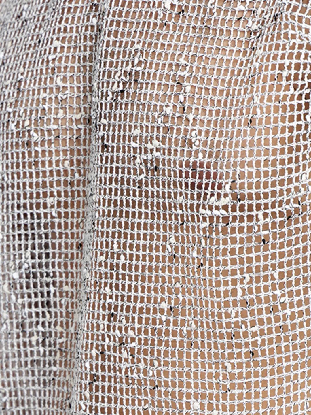 Men's White Sheer Sleeveless Round Neck Mesh T-Shirt - from SHOWOFFFF