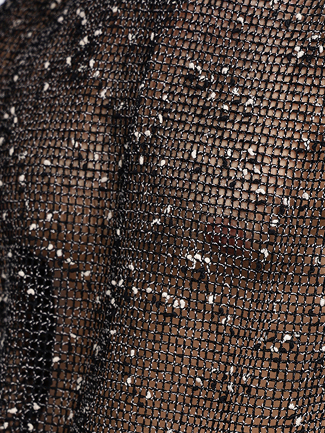 Men's Black Sheer Sleeveless Round Neck Mesh T-Shirt