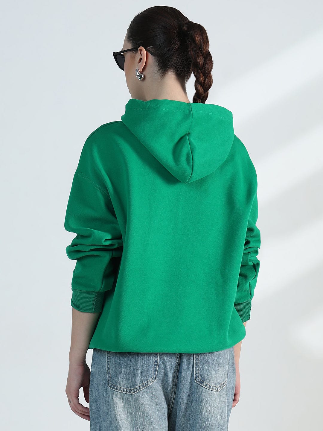 Women's Green Oversized Hoodie