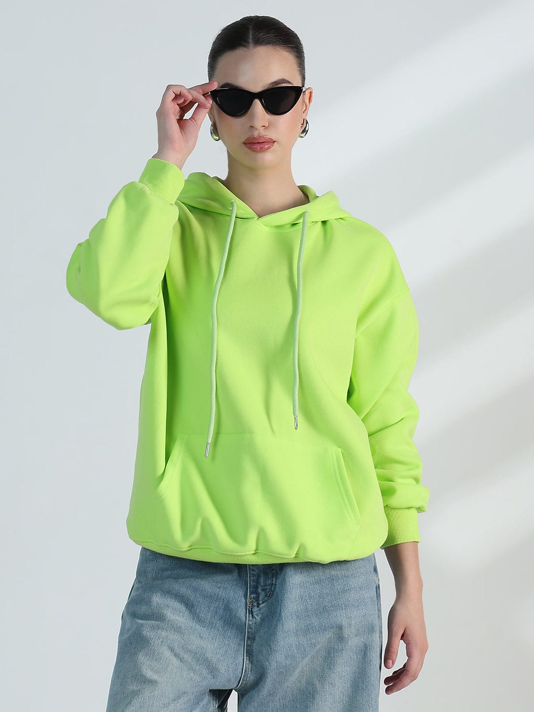 Women's Lime Green Oversized Hoodie