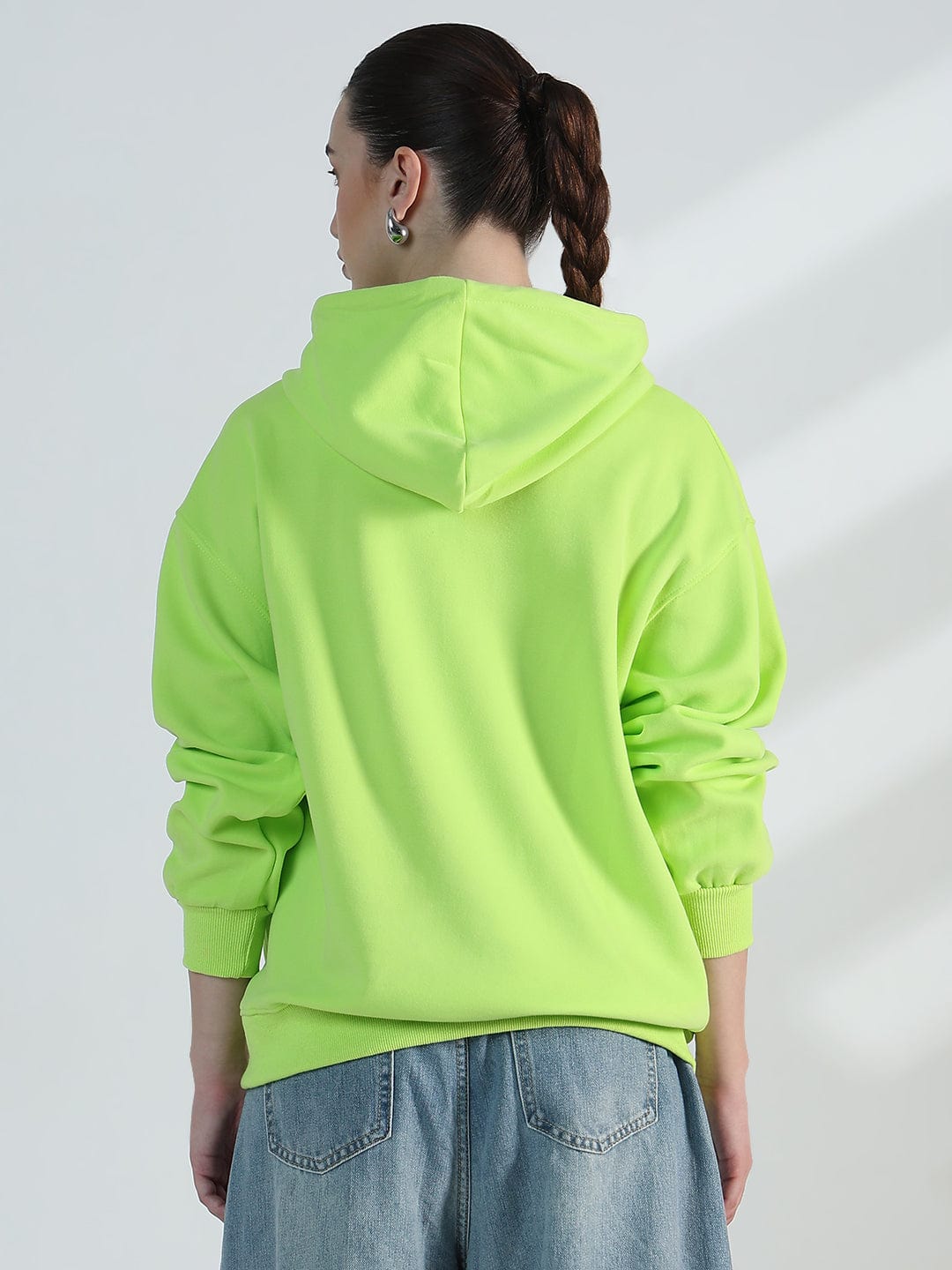 Women's Lime Green Oversized Hoodie