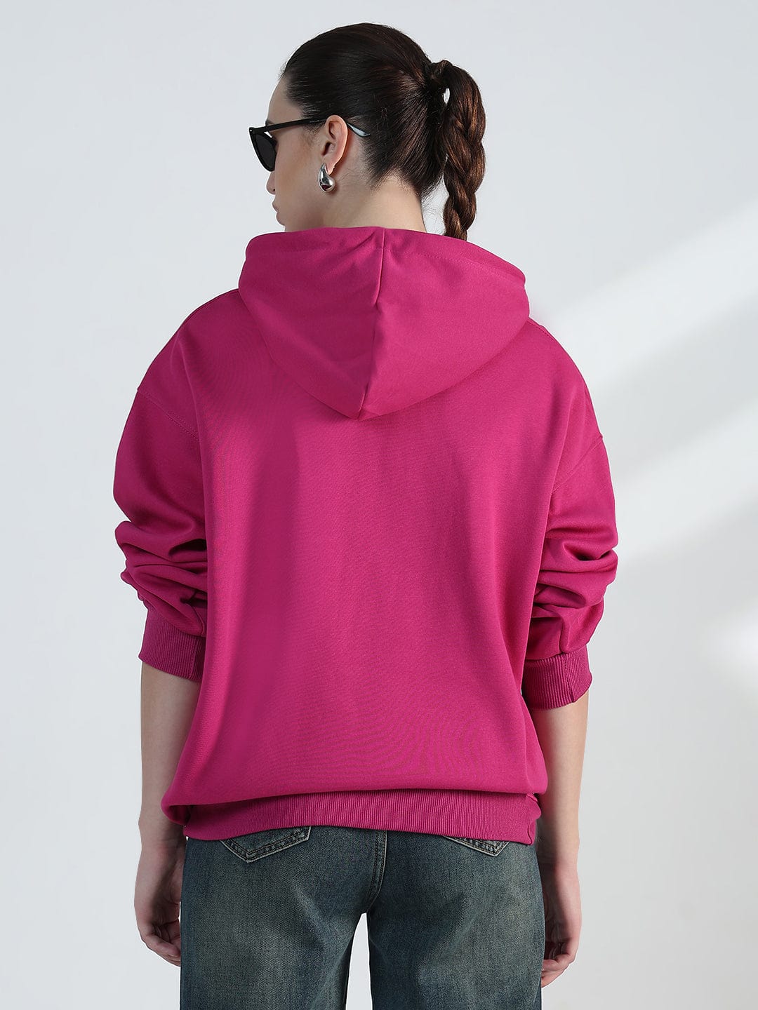 Women's Pink Oversized Hoodie