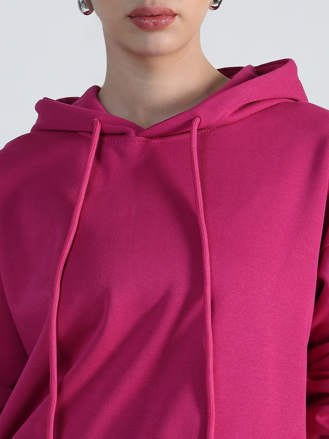 Women's Pink Oversized Hoodie