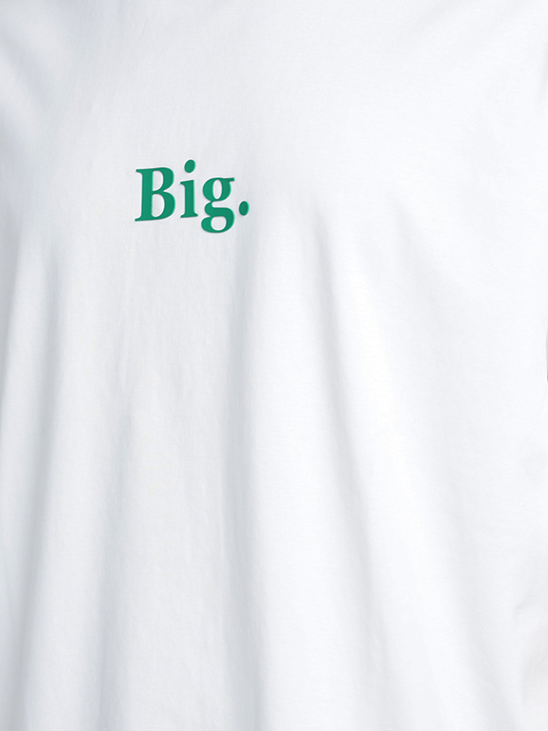 Men's Typography White Short Sleeves Round Neck Relaxed Fit T-Shirt