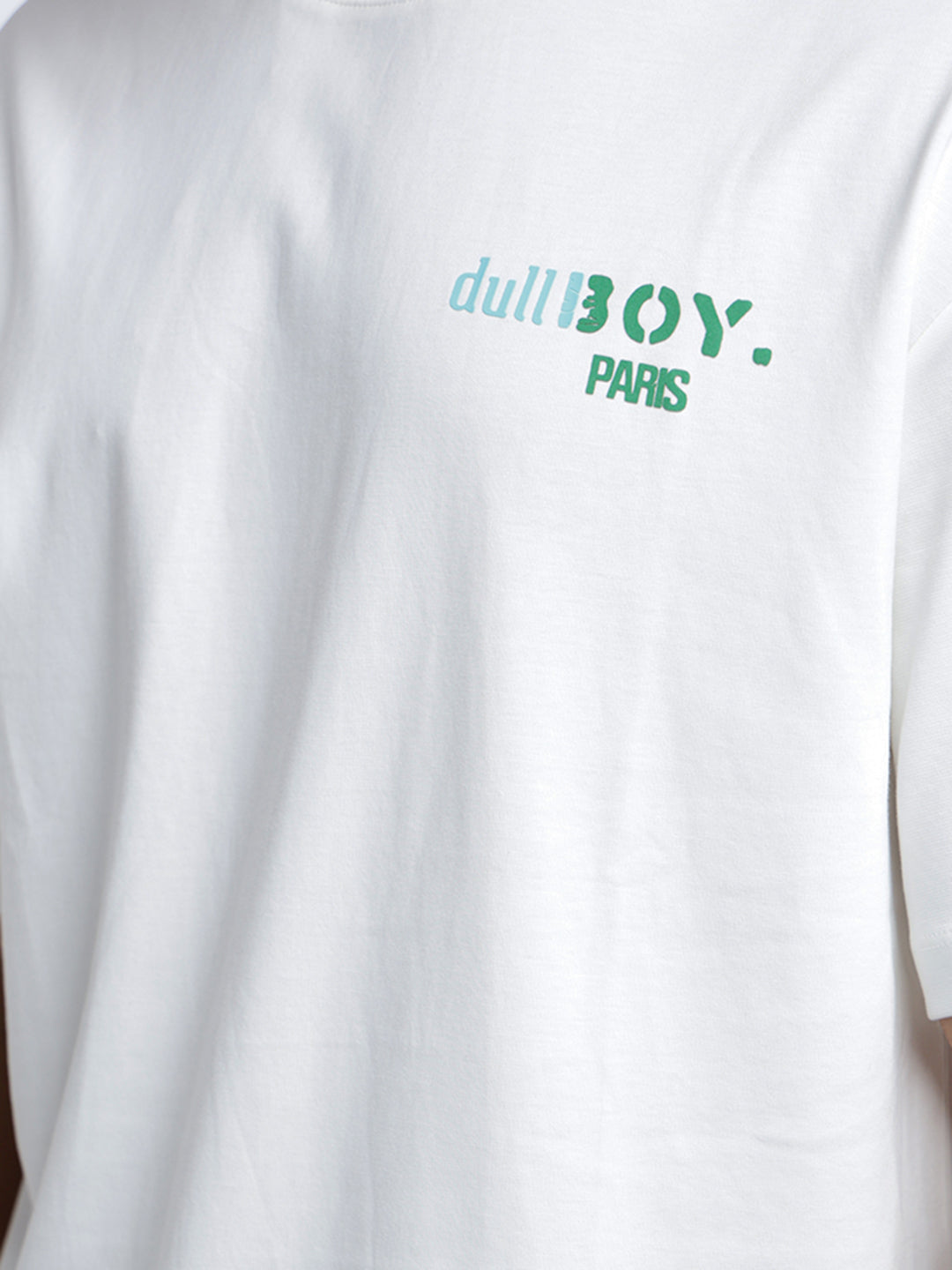 Men's Graphic Print White Round Neck Relaxed Fit T-Shirt