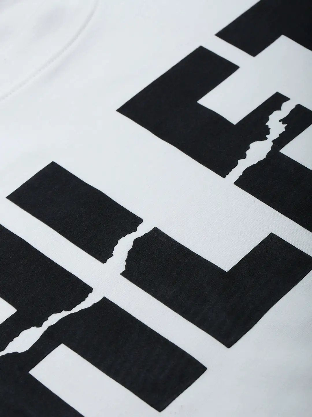 Men's White Oversized Typography T-Shirt - from SHOWOFFFF