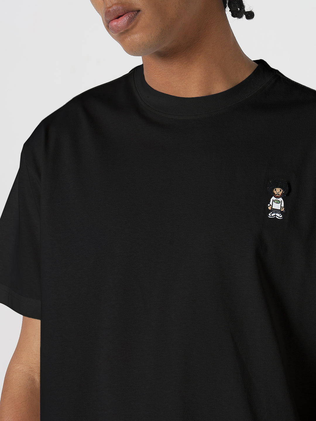 Men's Black Regular Fit T-Shirt