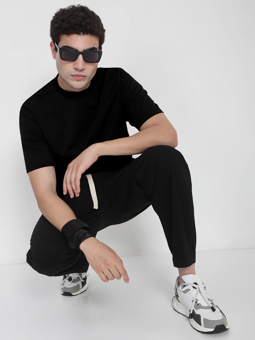 Men's Black Regular Fit T-Shirt