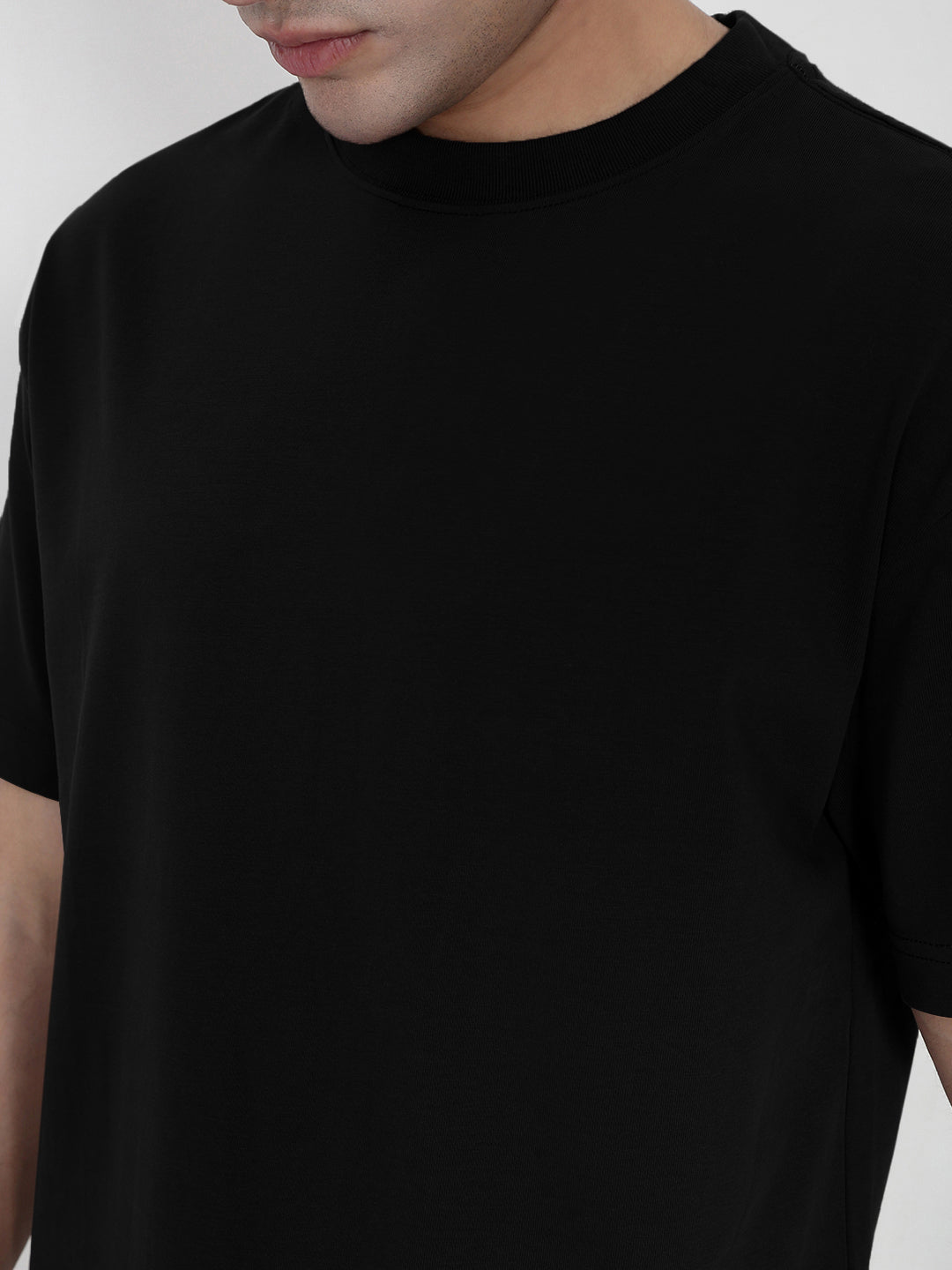 Men's Black Regular Fit T-Shirt