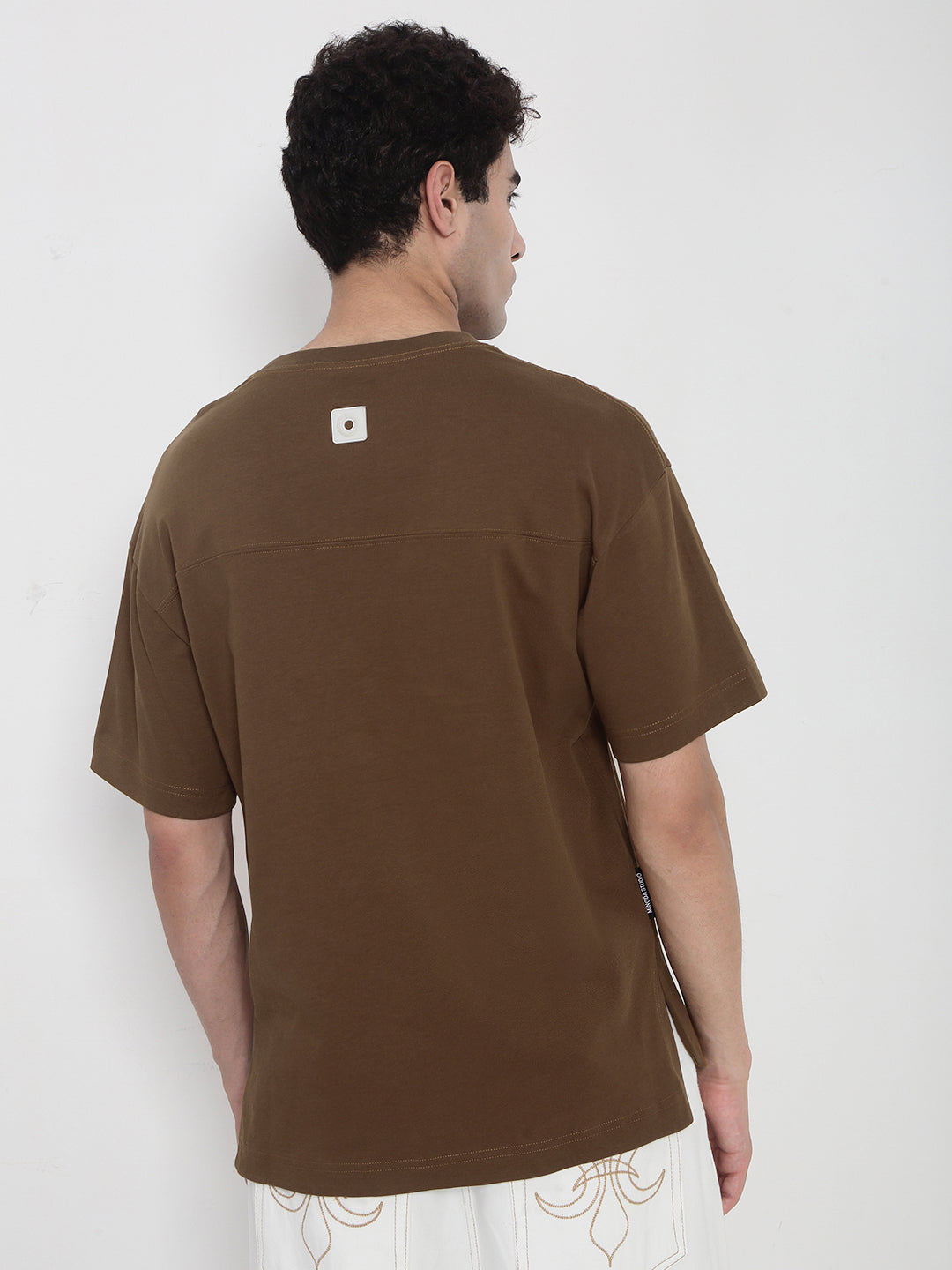Men's Brown Oversized T-Shirt
