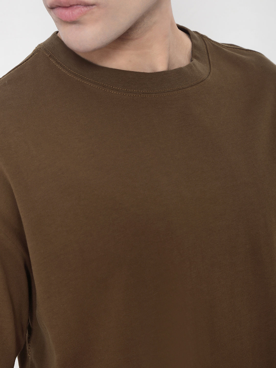 Men's Brown Oversized T-Shirt