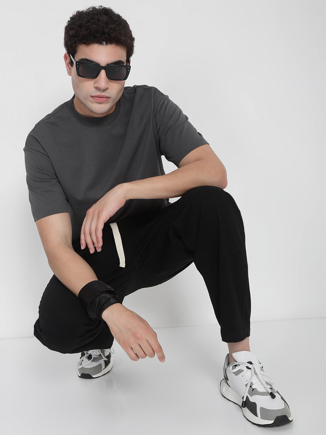 Men's Basic Regular Fit Grey T-Shirt