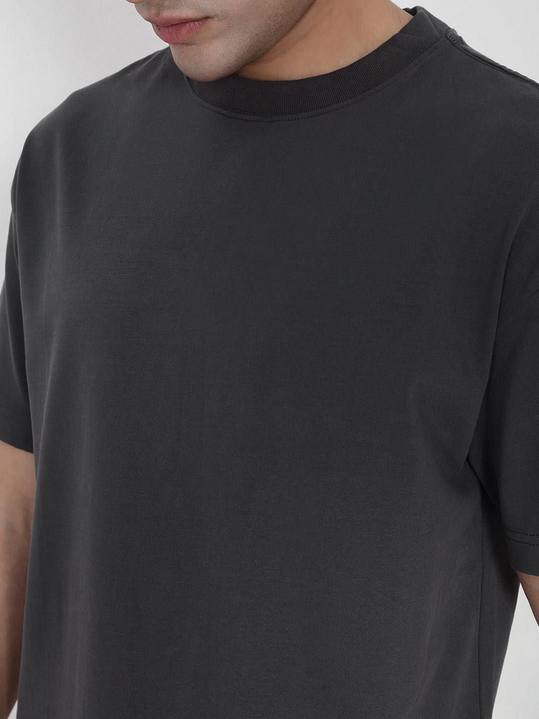 Men's Basic Regular Fit Grey T-Shirt