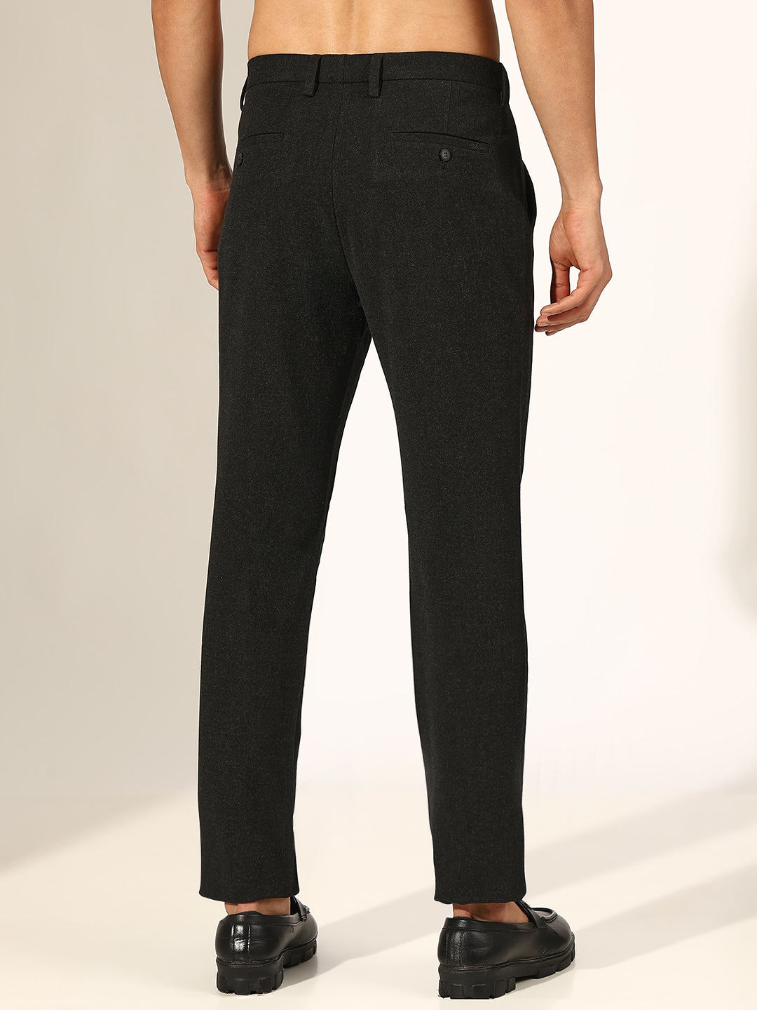 Men's Tailored Grey Slim Fit Formal Trouser