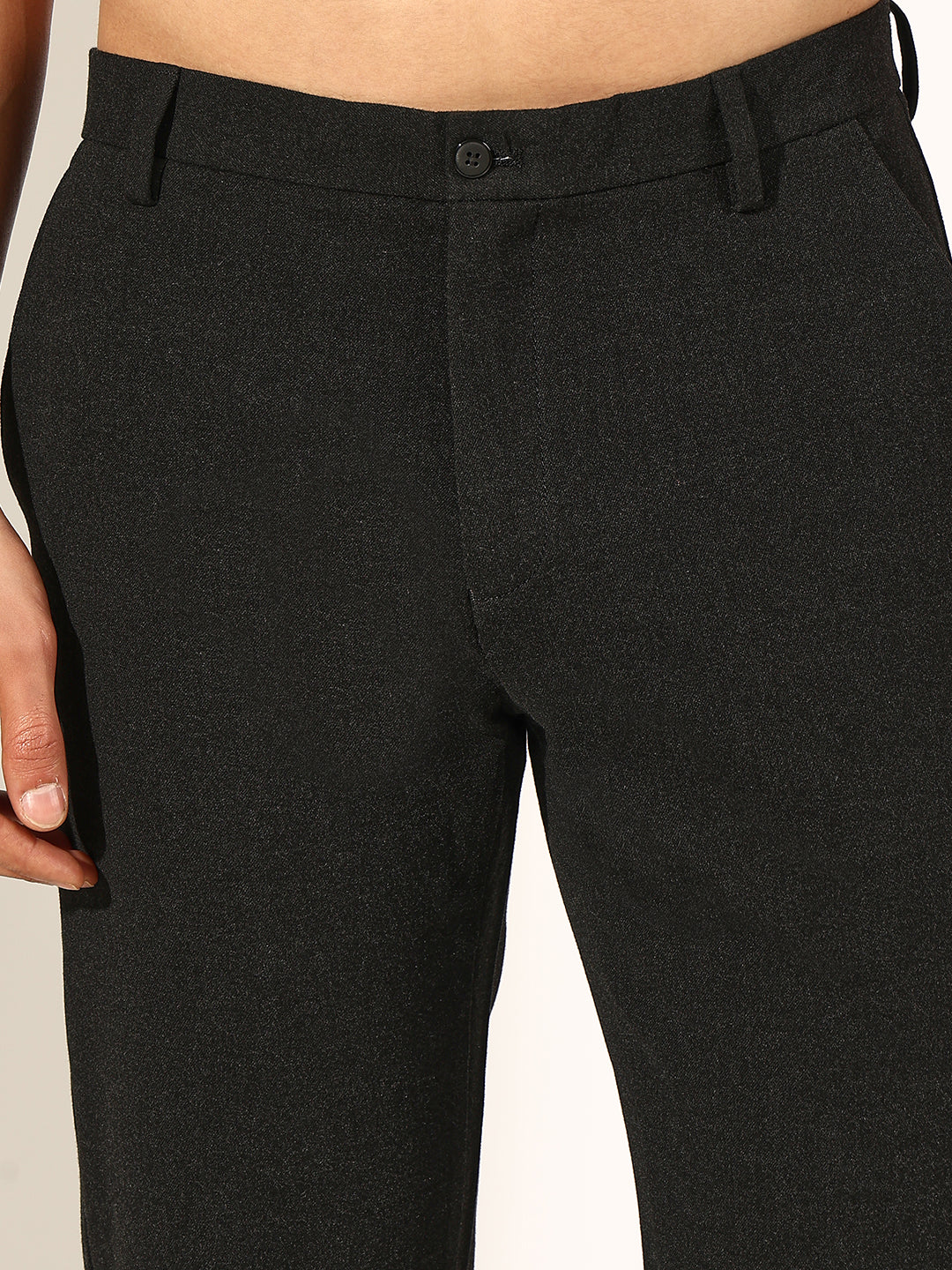 Men's Tailored Grey Slim Fit Formal Trouser