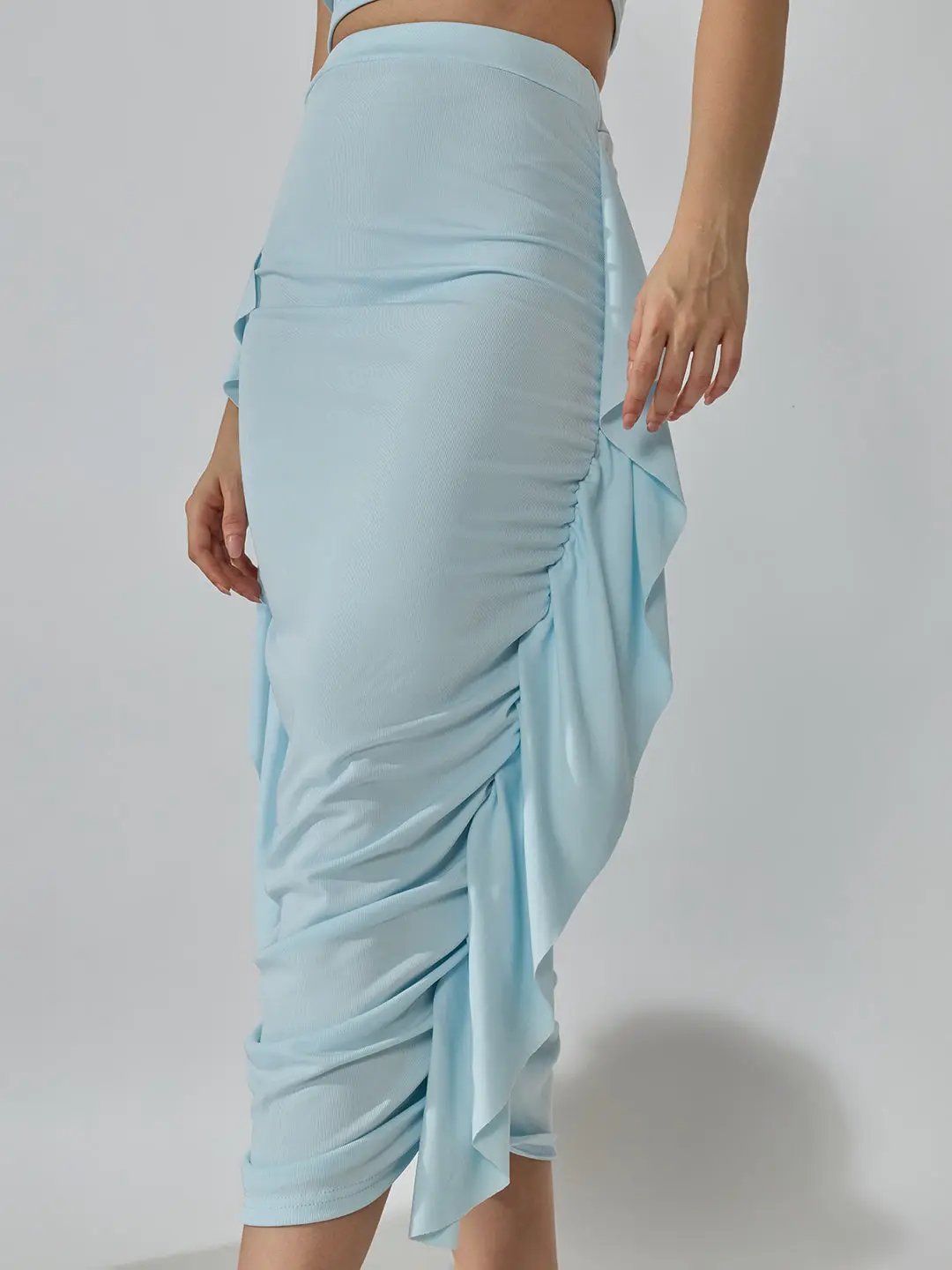 Women's Blue Solid Co-ords Set - from SHOWOFFFF