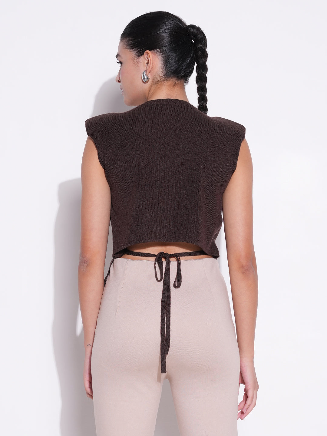 Women Brown Solid Top