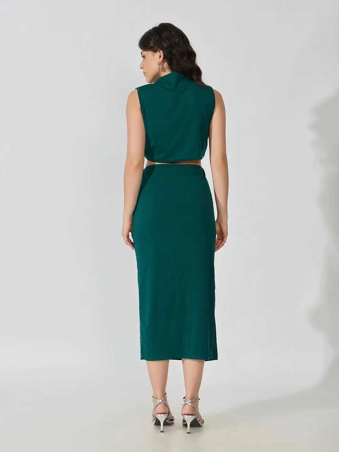Women's Embellished Green Co-Ords Set - from SHOWOFFFF