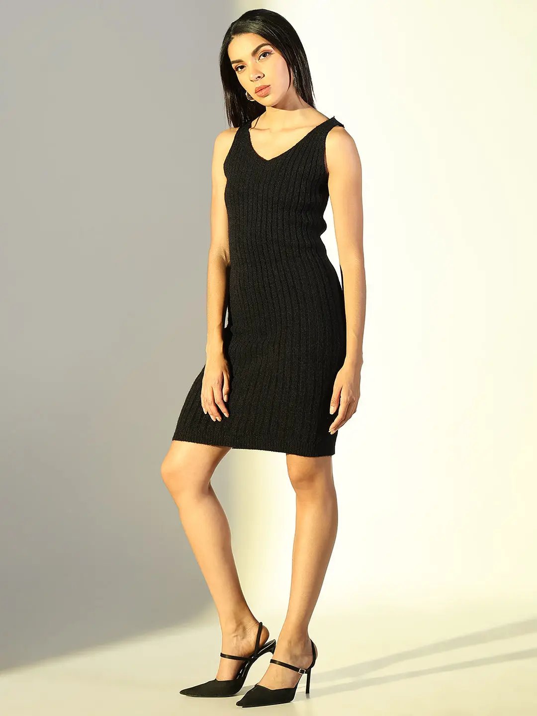 Shop Women's Black Casual Bodycon Dress with Top| Showoffff Shop Women's Black Casual Bodycon Dress with Top| Showoffff