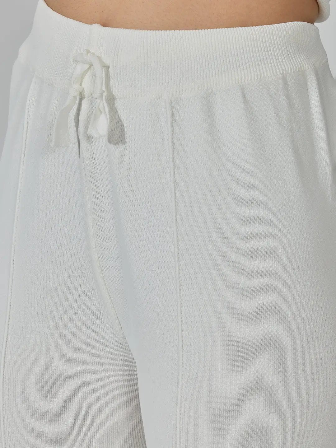 Women's White Frayed Top with Pants Co-Ords Set - from SHOWOFFFF