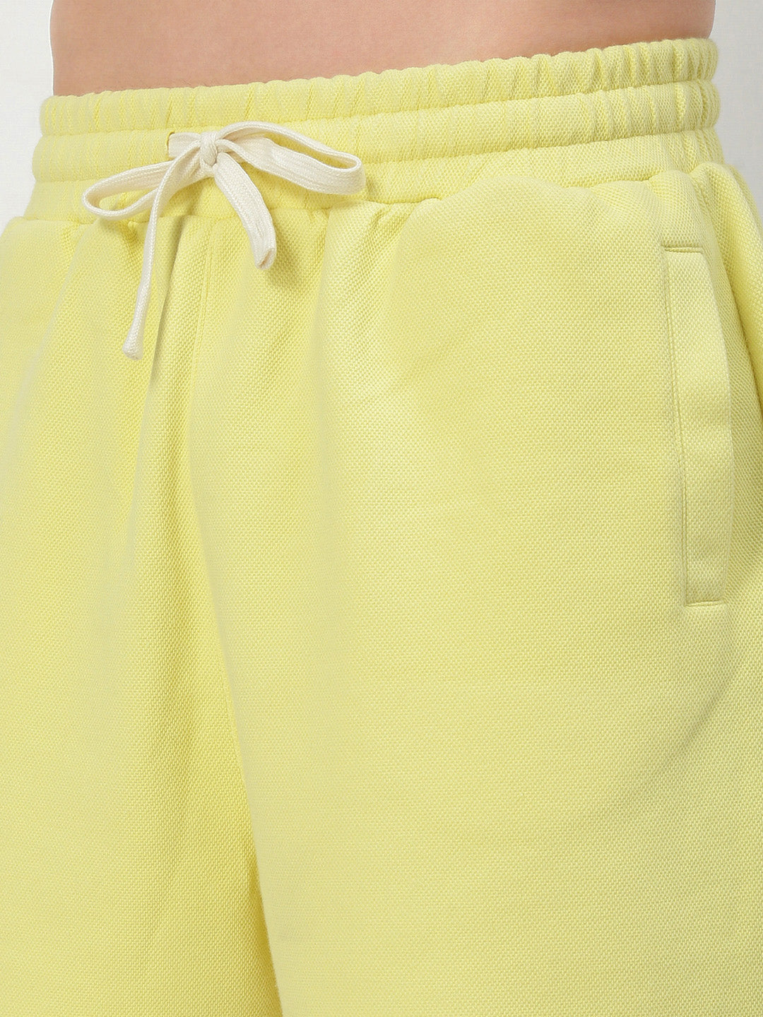 Men Yellow Solid Shorts