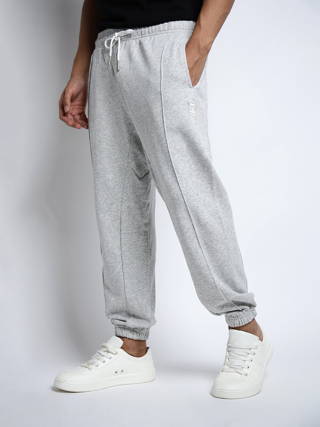 Men's Grey Loose Fit Joggers