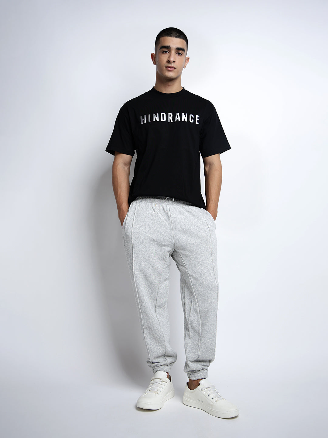 Men's Grey Loose Fit Joggers