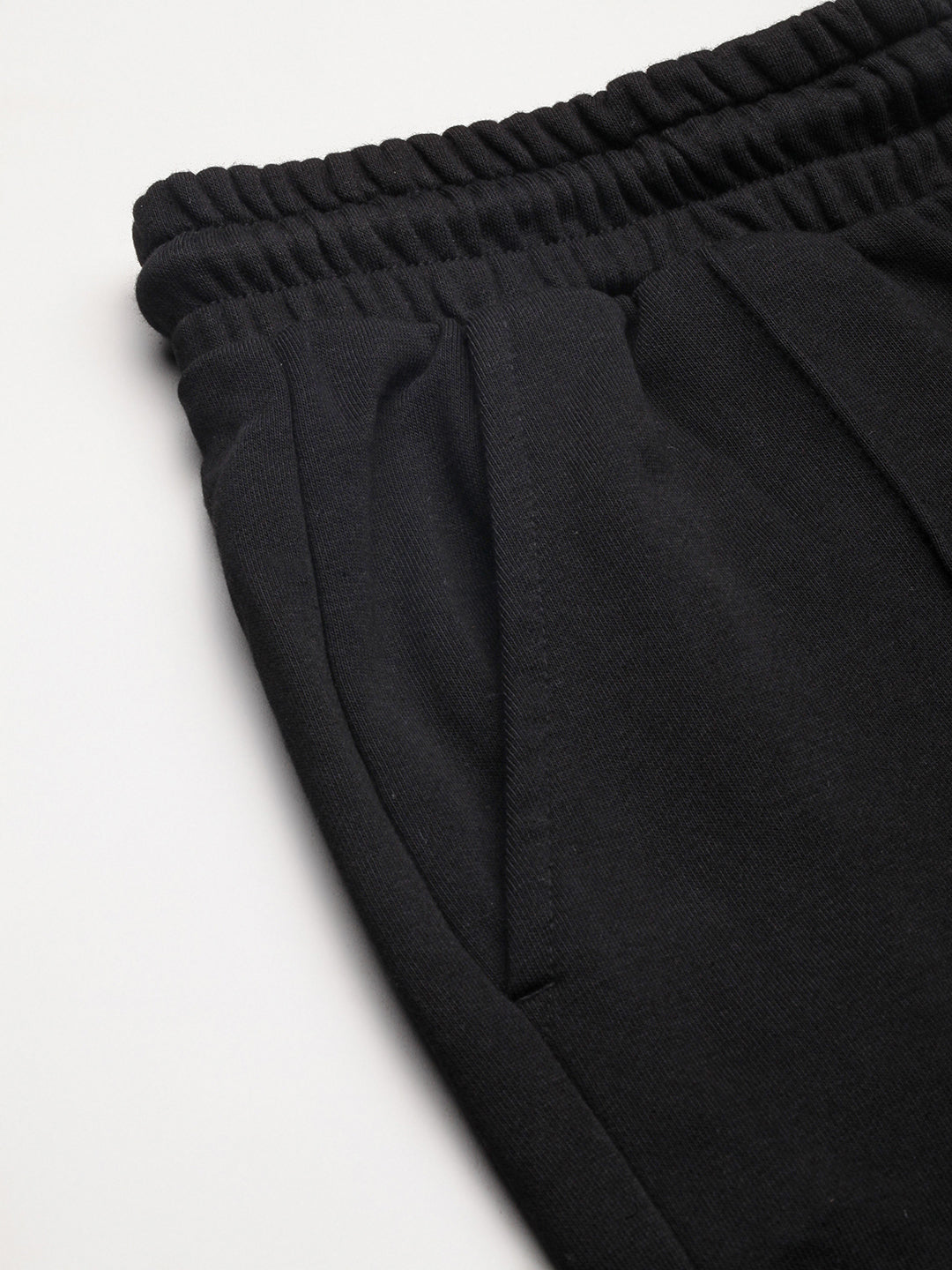 Men Black Solid Joggers