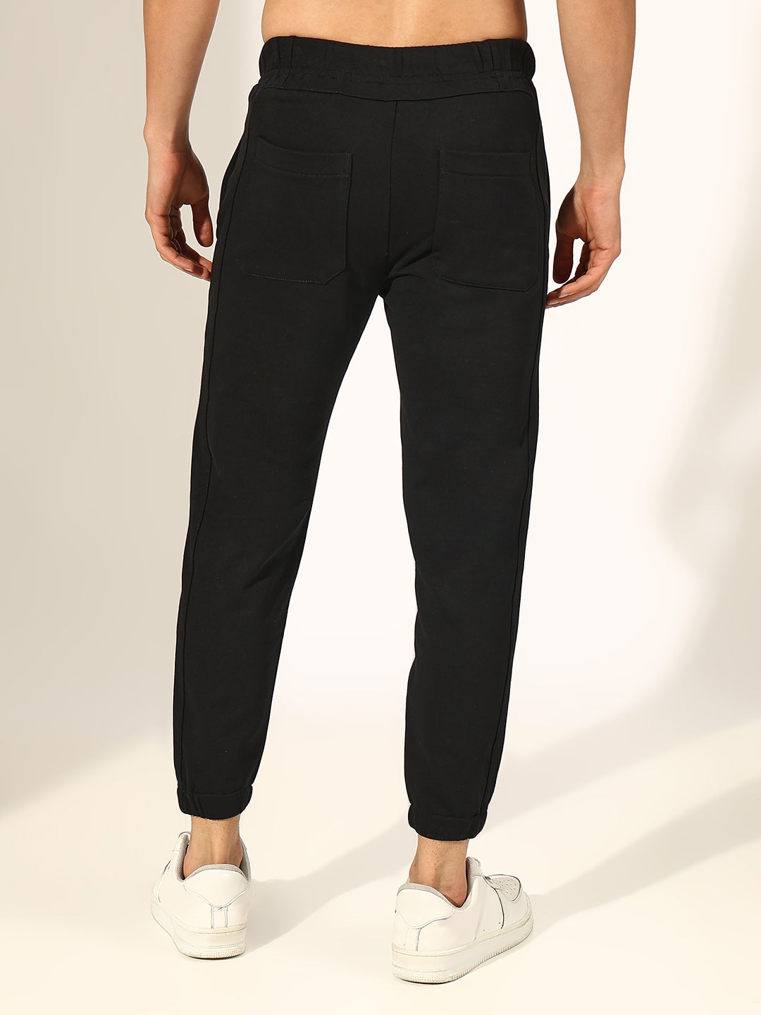 Men's Black Slim-Fit Trouser