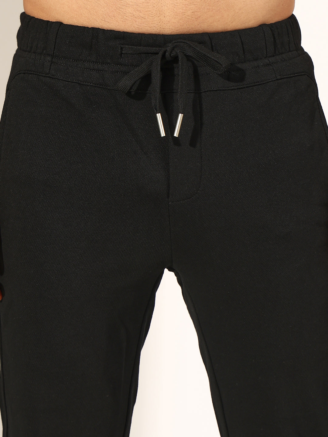 Men's Black Slim-Fit Trouser