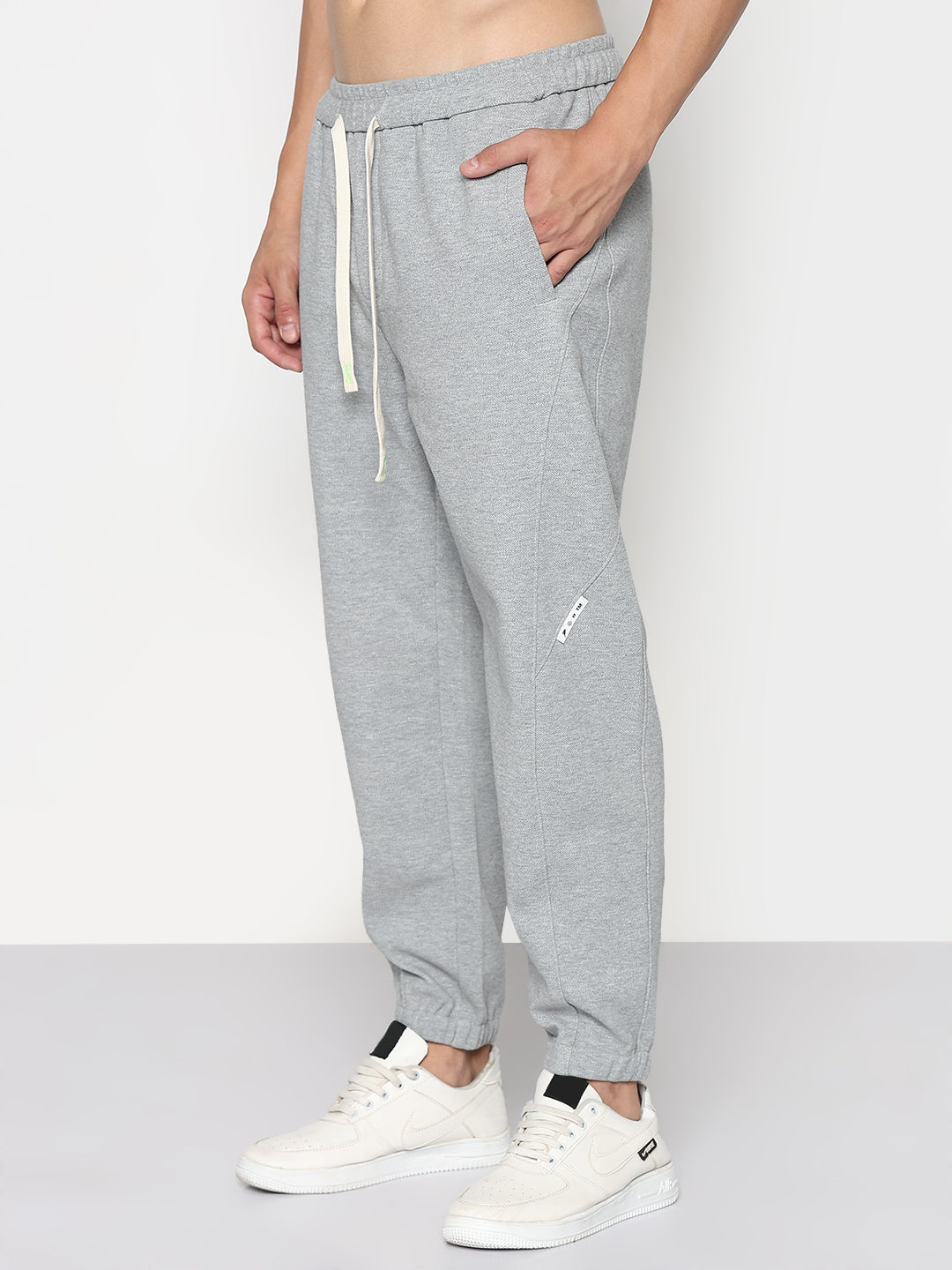 Men's Grey Relaxed Fit Joggers