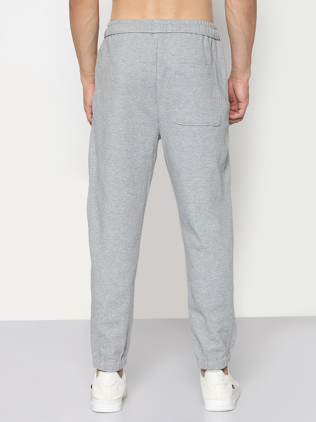 Men's Grey Relaxed Fit Joggers