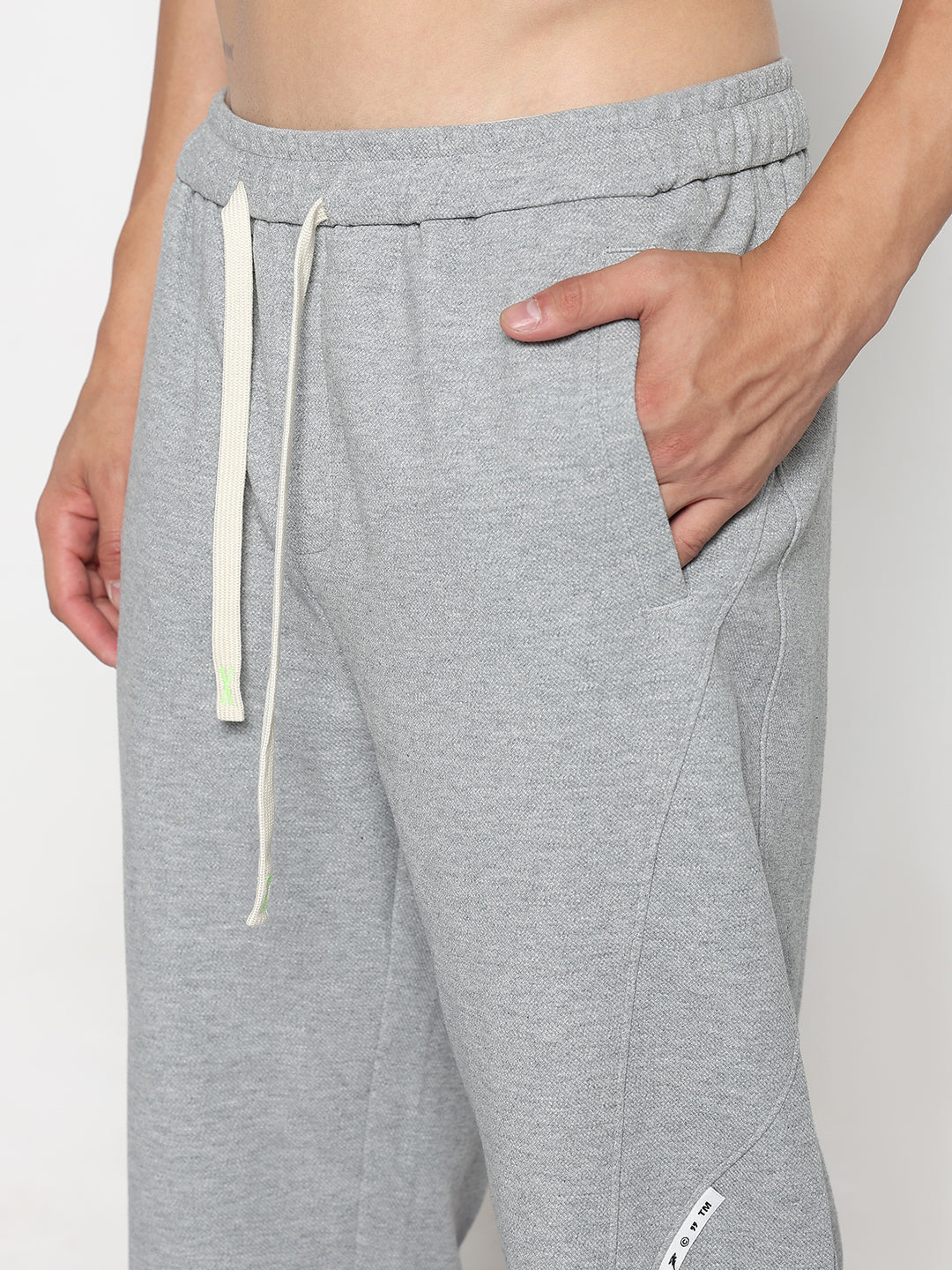 Men's Grey Relaxed Fit Joggers