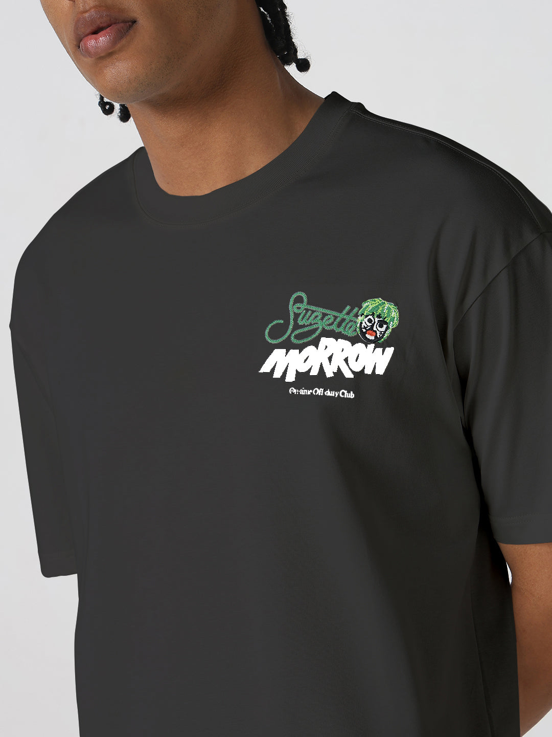 Men's Printed Grey Relaxed Fit T-Shirt