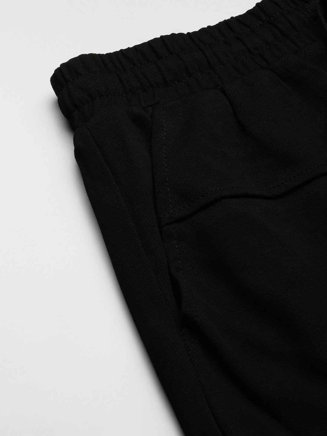 Men Black Solid Shorts